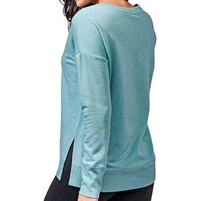 Active Life Women's Side Slit Modal Top (X Large) - Teal Heather by Active Life - Image 2