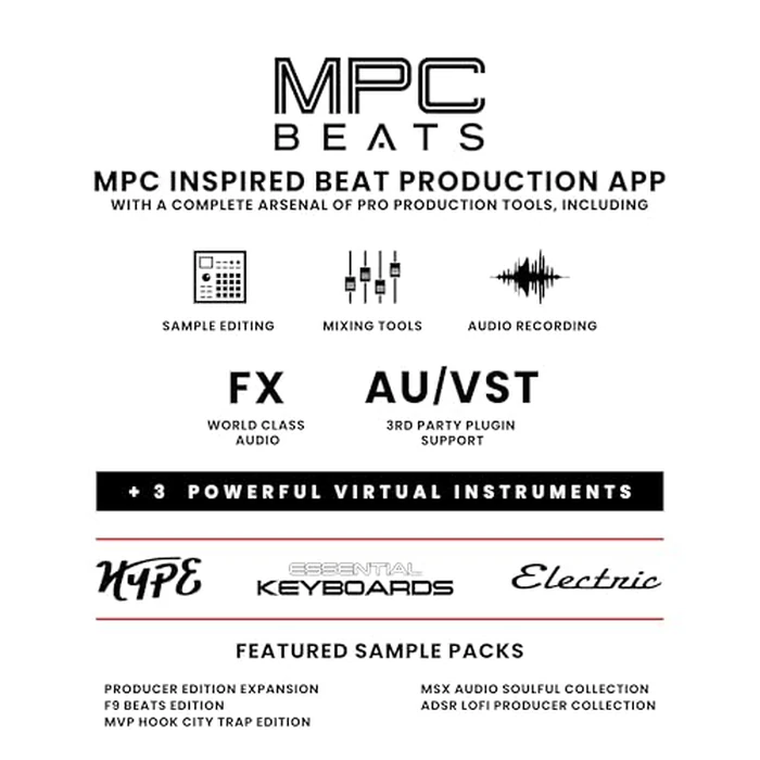 Akai Professional MPK Mini MK3 25 Key USB MIDI Keyboard Controller With 8 Backlit Drum Pads, 8 Knobs, Music Production Software and Native Instruments Sound Package (NKS Integration), White by Akai Professional - Image 6