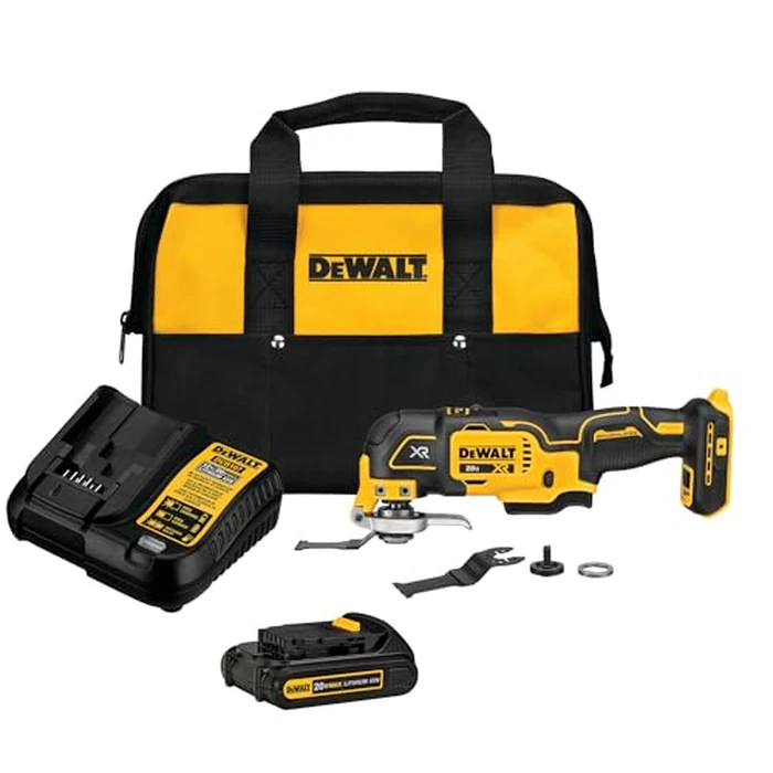 DEWALT 20V MAX XR Oscillating Tool Kit with Blades, 3 Speed Cordless Brushless Multitool, Up to 20,000 OPM, LED Light, Battery and Charger Included (DCS356C1) by DEWALT - Image 2
