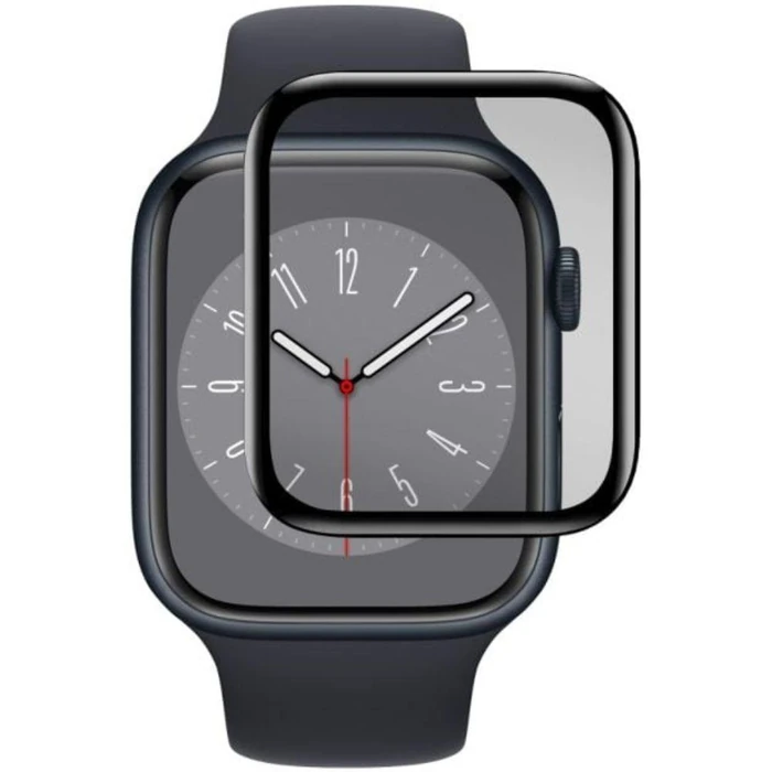 Gadget Guard Flex Series Screen Protector for Apple Watch 8 (45mm) - Transparent/Black by Gadget Guard - Image 1