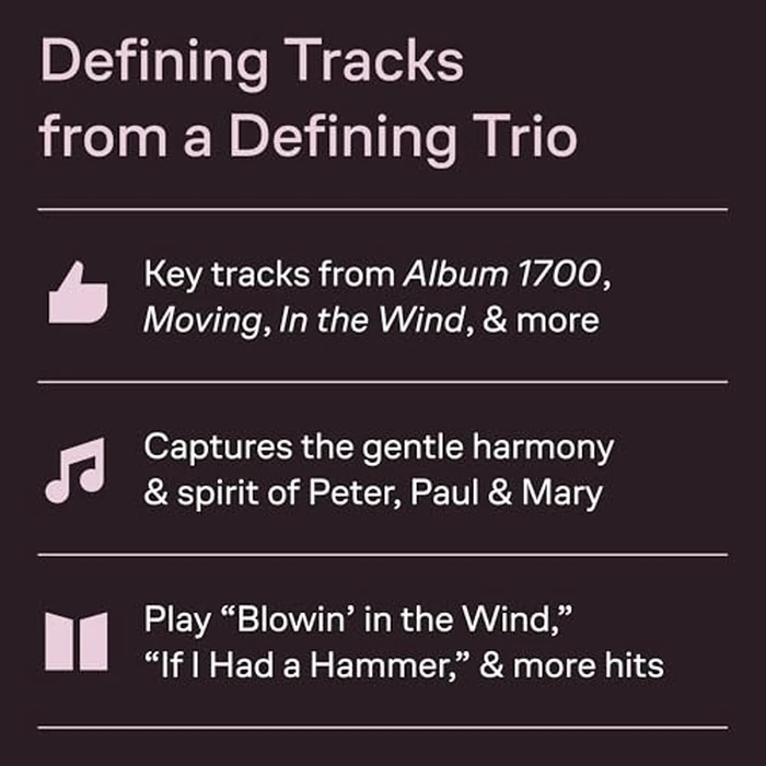 Peter, Paul and Mary Deluxe Anthology | Piano/Vocal/Guitar Sheet Music | 50 Folk Songs and Classics | Easy-to-Follow Piano Arrangements | Includes Chords and Lyrics by Hal Leonard - Used - Like New condition - CA$32.49