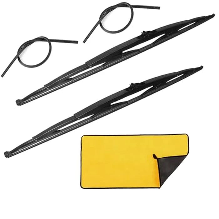32 Wiper Blades for Rv or Motorhome rv windshield wipers 12mm 9mm J Hook with 1pcs Car wash towel And 2pcs Wiper Blades And 2 Pcs Refills 32"/32" by MYEONGD - Used - Very Good condition