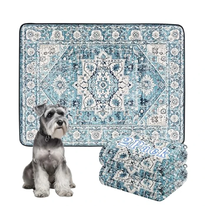 Thicken Washable Pee Pads for Dogs, 2 Pack Waterproof Reusable Pee Pads for Dogs，36"x48" Super Absorbent Leakproof Dog Pads, Non-Slip Potty Pads for Floor, Crate, Couch, Whelping Pads Pet Supplies by Dogcator - Used - Like New condition - US$30.82