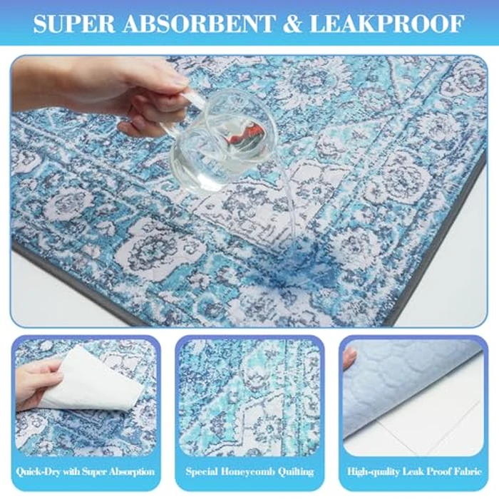 Thicken Washable Pee Pads for Dogs, 2 Pack Waterproof Reusable Pee Pads for Dogs，36"x48" Super Absorbent Leakproof Dog Pads, Non-Slip Potty Pads for Floor, Crate, Couch, Whelping Pads Pet Supplies by Dogcator - Image 2