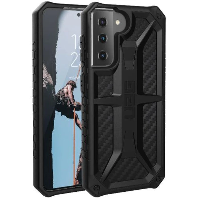 UAG Monarch Series Phone Case for Galaxy S21 Plus - Carbon Fiber by UAG - Refurbished - Brand New condition - US$19.98