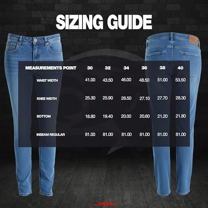 J.A.G. Men's Motorcycle Riding Pants Aramid Lining - Denim Jeans Armor Impact & Water Resistant Cordura Fabric (US, Waist Inseam, 34, 32, Regular, Regular) Light Blue by J.A.G. - Image 5