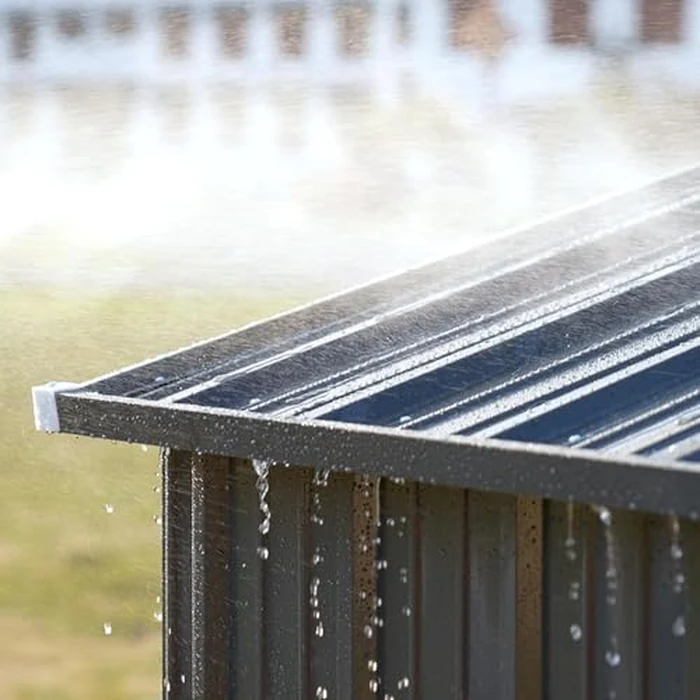 COMHOMA Shed Outdoor Storage Shed Metal,Lockable Doors Tool Sheds with Sloping Roof,Steel Garden Shed with Air Vent for Backyard,Patio,Lawn,Poolside(Grey,6'x4') by COMHOMA - Image 5