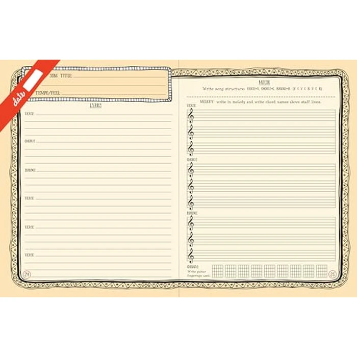 Songwriter's Journal (Diary, Notebook) by PETER PAUPER PRESS - Image 4
