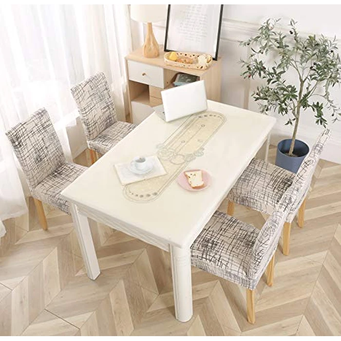 JMYDecor Dining Chair Covers Set of 6,Stretch Printed Removable Washable Chair Slipcovers Seat Protector Cover for Kitchen Dining Room Home Party Hotel Wedding by JMYDecor - Image 6