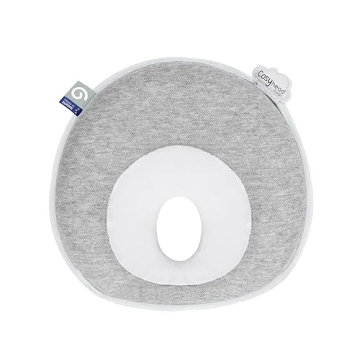 Babymoov Cosyhead Fresh Head Cushion, Gray and White - Soft Cotton Support for Baby Bouncers, Strollers & Car Seats by Babymoov - Image 1