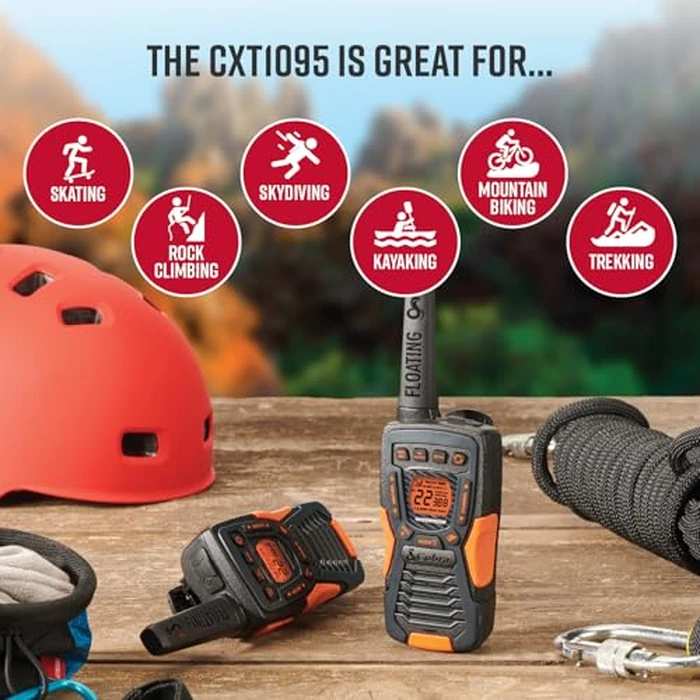 Cobra CXT10953PH-M Emergency Two-Way Radios, Waterproof Walkie Talkies, Up to 40 Mile Range, 22 Channels and NOAA Weather Channels, UHF/FM Ultra-Clear Reception, 3-Pack by COBRA - Image 5