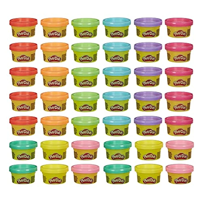 Play Doh Bulk Handout 42-Pack of 1-Ounce Modeling Compound Cans, Back to School Gifts, Prizes, & Party Favors, Kids Arts & Crafts, Preschool Toys, Ages 2+ (Amazon Exclusive) by Play-Doh - Image 1