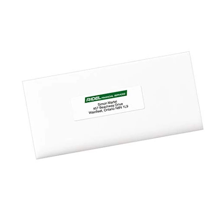 Avery White Rectangle Labels with Easy Peel for Laser/Inkjet Printers, 1-1/3" x 4", 350 Labels, Permanent (5262) Made in Canada by Avery - Image 3