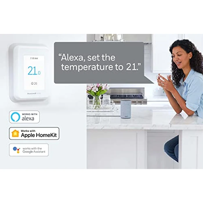 Honeywell Home T9 Wi-Fi Smart Thermostat RCHT9510WF, Smart Room Sensor Ready, Touchscreen Display, Alexa and Google Assist, C-Wire Required by Honeywell - Image 3