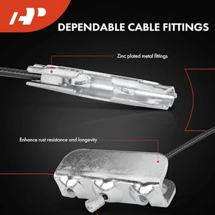 A-Premium Intermediate Side Parking Brake Cable Assembly Compatible with Ford and Mercury Models: Explorer 2006-2010, Explorer Sport Trac 2009-2010, Mountaineer 2006-2010 - Replace# 6L2Z2A793AA by A-premium - Image 4