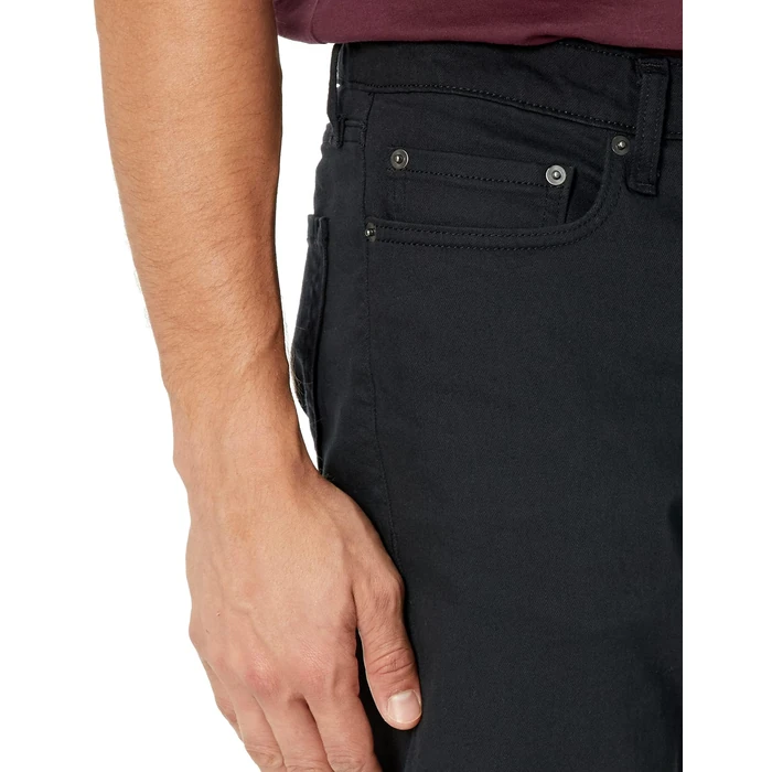 Amazon Essentials Men's Straight-Fit Stretch Jean - Discontinued Colors, Black, 44W x 28L by Amazon Essentials - Image 3