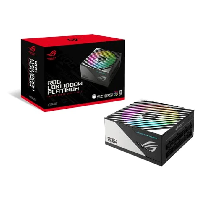 ASUS ROG Loki SFX-L 1000W Platinum (Fully Modular Power Supply, 80+ Platinum, 120mm PWM ARGB Fan, Aura Sync, ATX 3.0 Compatible, PCIe 5.0 Ready, 10 Year Warranty) by ASUS - Used - Acceptable condition - US$197.49
