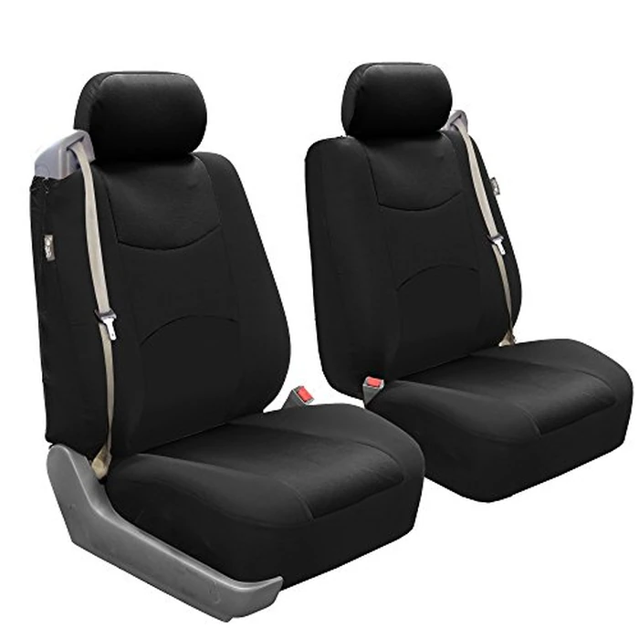 FH-FB351102 All Purpose Flat Cloth Built-in Seat Belt Bucket Covers Black by FH GROUP - Used - Good condition - CA$19.68