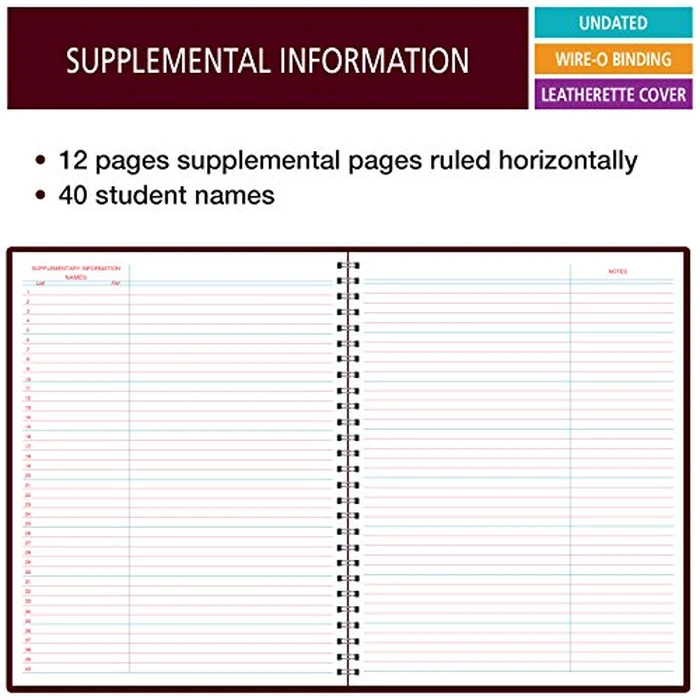 Elan Publishing Company, Class Record Book Unstructured...Set it up to Record Grades Your Way! 40 Student Names (Excello) by Elan Publishing Company - Image 4