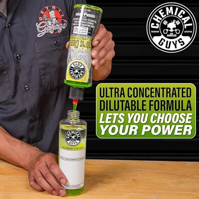 Chemical Guys Foaming Citrus Fabric Clean Drill Brush Kit - High Foaming Stain and Odor Remover, Upholstery, Floor Mat & Car Carpet Cleaner, Deep Cleans & Deodorizes, Citrus Scent - 16 fl oz by Chemical Guys - Image 7