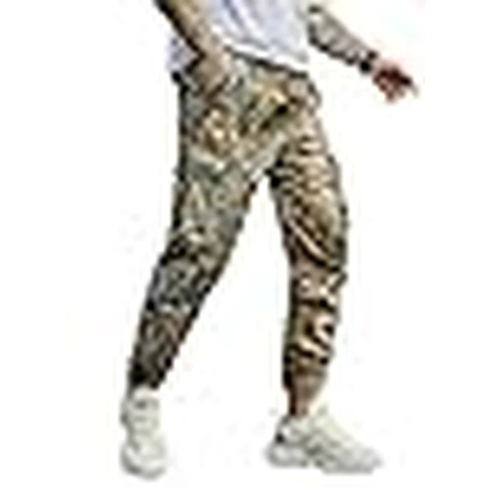 JEMLDL Cargo Pants for Men Relaxed Fit Elastic Waist Drawstring Joggers with Flap Pockets Techwear Pants for Men Olive,36,L by JEMLDL - Image 3