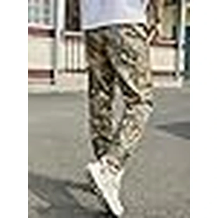 JEMLDL Cargo Pants for Men Relaxed Fit Elastic Waist Drawstring Joggers with Flap Pockets Techwear Pants for Men Olive,36,L by JEMLDL - Image 6