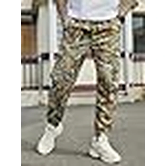 JEMLDL Cargo Pants for Men Relaxed Fit Elastic Waist Drawstring Joggers with Flap Pockets Techwear Pants for Men Olive,36,L by JEMLDL - Image 9