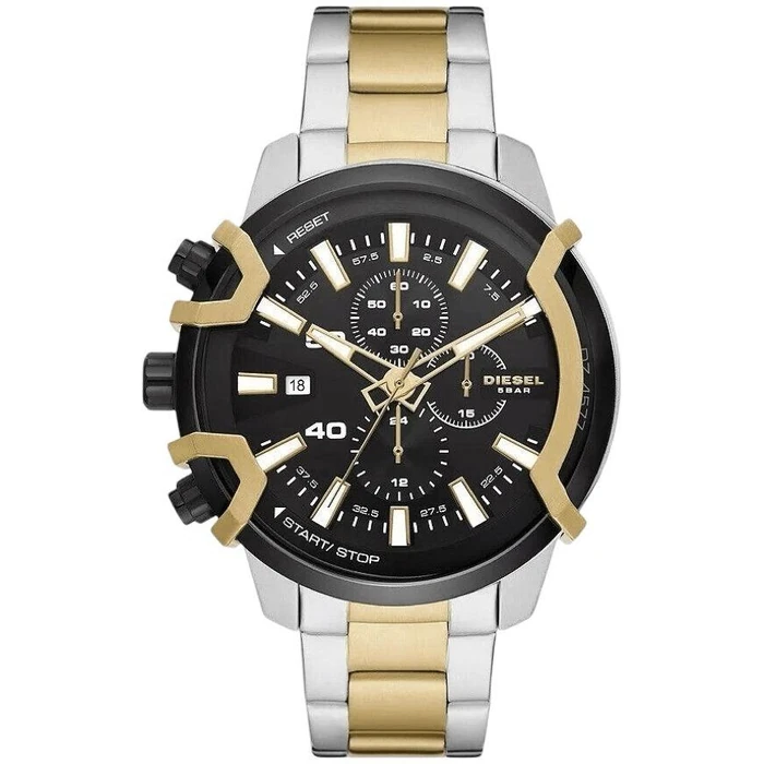 Diesel Griffed Chronograph Two-Tone Stainless Steel Men's Watch DZ4577 - Silver/Gold by Diesel - Refurbished - Brand New condition - CA$302.99