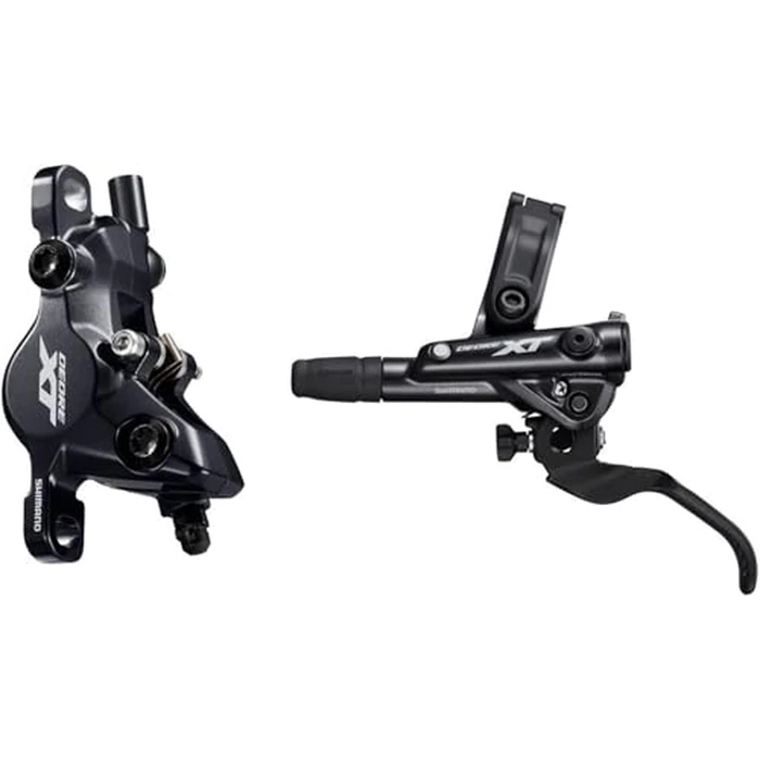 Shimano DISC Brake Assembled Set/J-KIT, DEORE XT, BL-M8100(L), BR-M8100(F), Metal PAD(W/FIN), 1000MM Hose(SM-BH90-SBM Black) by SHIMANO - Used - Like New condition