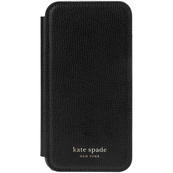 Kate Spade New York Wrap Folio Phone Case for iPhone 12 mini - Black by Kate Spade - Refurbished - Premium condition