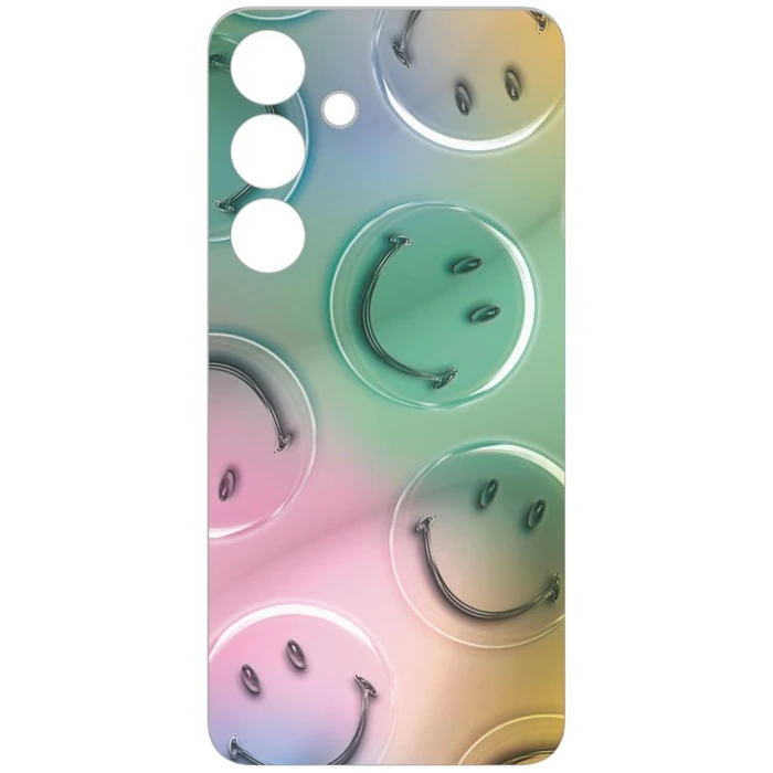 Samsung Smiley Bubble Flipsuit Card Phone Case for Samsung Galaxy S24 - Green - Brand New by Samsung - Image 1