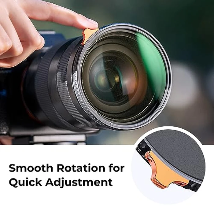 K&F CONCEPT 82mm Black Diffusion 1/4 Effect & Variable ND2-ND32 ND Filter 2-in-1 for Camera Lens with 28 Multi-Layer Coatings (Nano-X Series) by K&F CONCEPT - Image 4