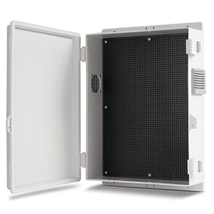 Namunanee Outdoor Electrical Junction Box, ABS Water Resistant Enclosure with Internal Mounting Panel & Hinged Cover, 15.7" H* 11" L* 4.1" W by namunanee - Used - Like New condition - US$36.09