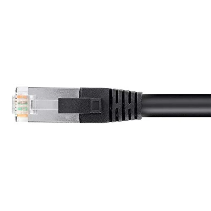 Monoprice Cat6 50ft Black PoE Patch Cable 30W PoE+ (IEEE 802.3at) Shielded (U/FTP) 24AWG 500MHz Solid Pure Bare Copper Shielded RJ45 Ethernet Cable by Monoprice - Image 3