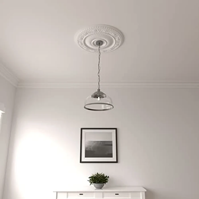 Ekena Millwork CM24LO1 24 1/4" OD X 3 7/8" ID X 2" P Logan Ceiling Medallion by Ekena Millwork - Image 8