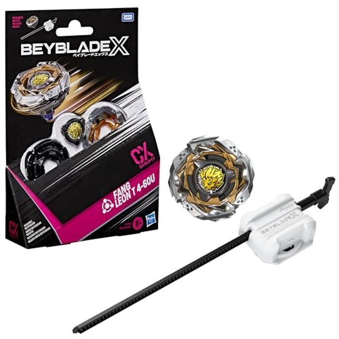 Beyblade X Fang Leon T 4-60U CX Starter Pack Set, Takara Tomy Balance Type Top and Launcher, Battling Tops Game Toys, Ages 8+ by Beyblade - Used - Like New condition - US$13.85