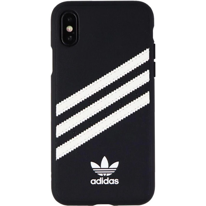 Adidas 3-Stripes Samba Snap Phone Case for Apple iPhone X l iPhone XS - Black/White Stripes by Adidas - Refurbished - Brand New condition - US$13.98