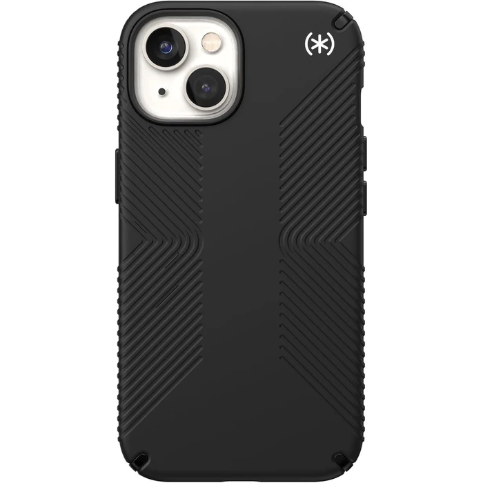 Speck Presidio2 Grip MagSafe Phone Case for iPhone 14 Plus - Black/Black/White by Speck - Refurbished - Brand New condition