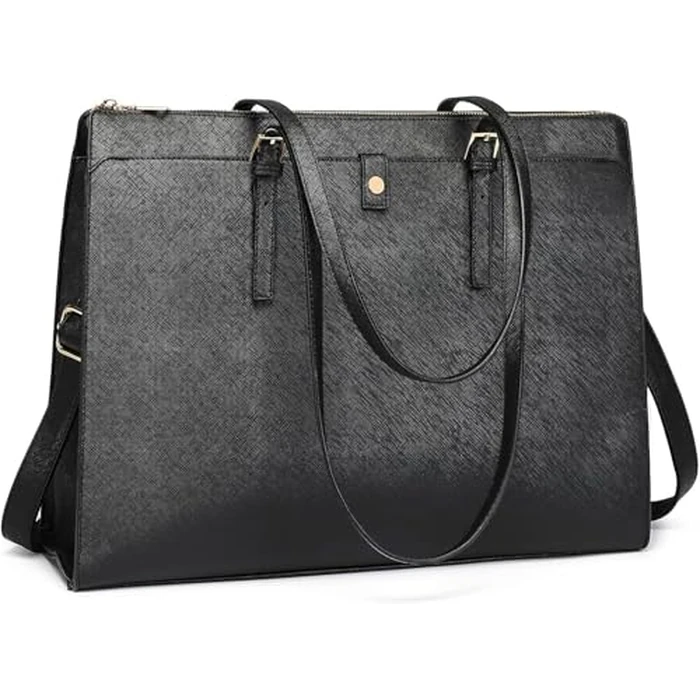 Laptop Bag for Women Leather Tote Computer for Work Large Capacity Briefcase Tote Bags by BOLOSTA - Used - Like New condition - CA$34.87