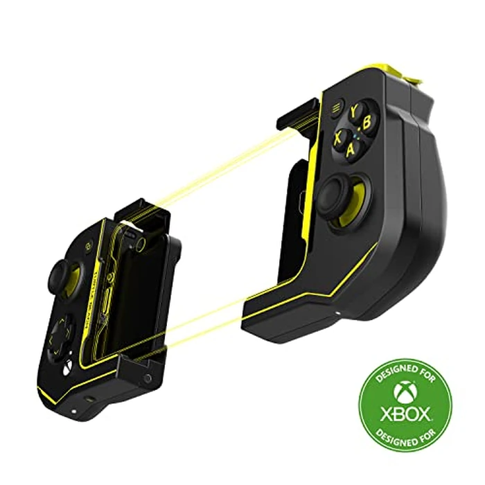 Turtle Beach Atom Mobile Game Controller with Bluetooth for Cloud Gaming on Xbox Game Pass with Android Mobile Devices - Compact Shape & Console Style Controls - Black/Yellow by Turtle Beach - Used - Very Good condition - US$26.90