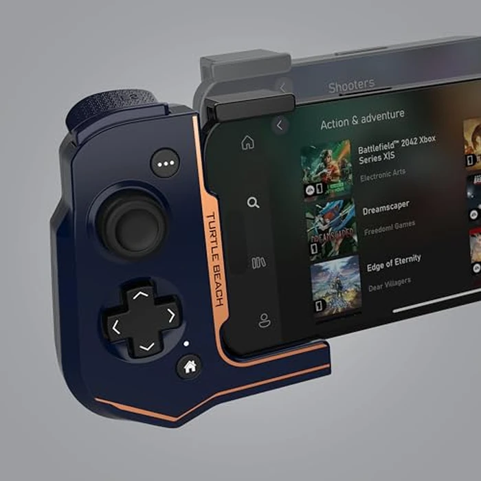 Turtle Beach Atom Mobile Game Controller with Bluetooth for Cloud Gaming on Xbox Game Pass with Android Mobile Devices - Compact Shape & Console Style Controls - Black/Yellow by Turtle Beach - Image 7