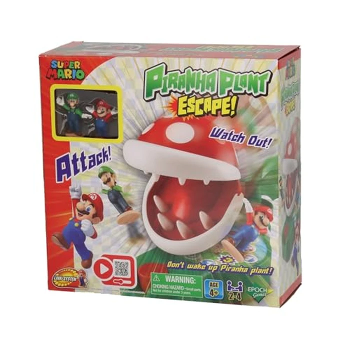 EPOCH Games - Super Mario Piranha Plant Escape Tabletop Game - Kids Family Board Game for Multiplayer Game Night, Ages 4+ by EPOCH Games - Used - Like New condition - US$13.85