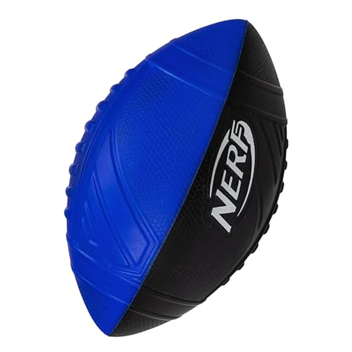 Nerf Pro Grip Football, Blue, Classic Foam Ball, Easy to Catch & Throw, Sports Toys, Christmas Gifts or Stocking Stuffers for Kids by Nerf - Image 1