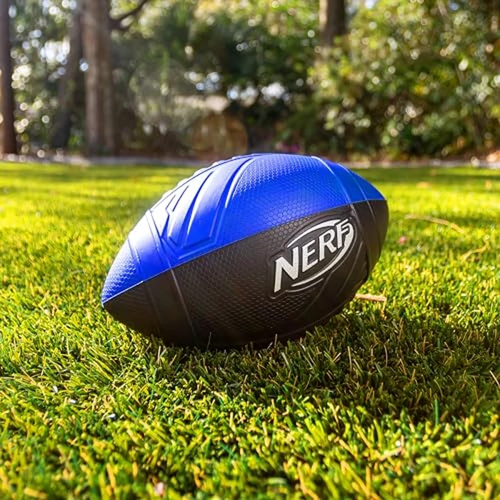 Nerf Pro Grip Football, Blue, Classic Foam Ball, Easy to Catch & Throw, Sports Toys, Christmas Gifts or Stocking Stuffers for Kids by Nerf - Image 4