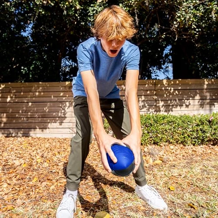 Nerf Pro Grip Football, Blue, Classic Foam Ball, Easy to Catch & Throw, Sports Toys, Christmas Gifts or Stocking Stuffers for Kids by Nerf - Image 5