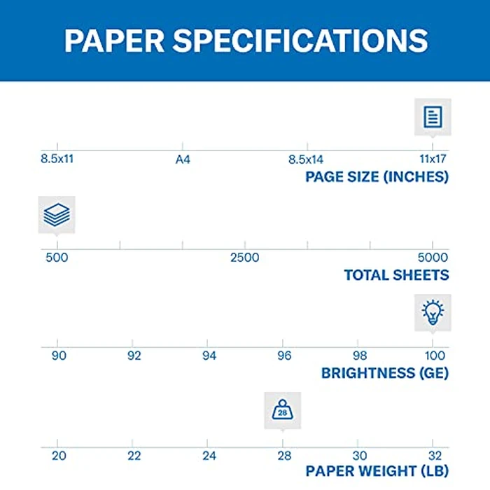 Hammermill Printer Paper, Premium Color 28 lb Copy Paper, 11 x 17-100 Bright, Made in the USA, 102541R - 1 Ream (500 Sheets) by Hammermill - Image 2
