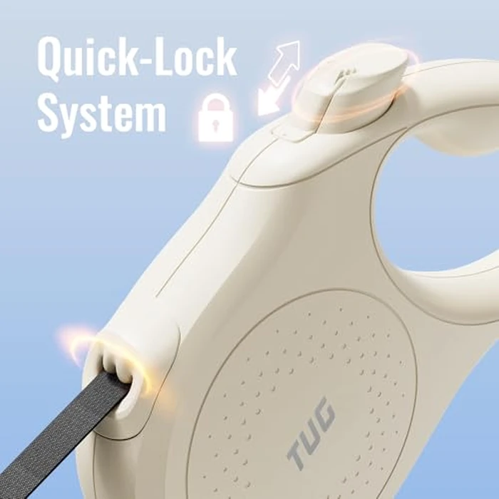 TUG Quest Retractable Dog Leash Medium Cream by TUG - Image 6