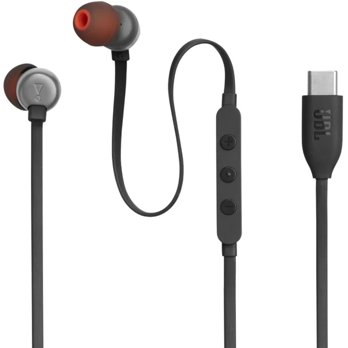 JBL Tune 310C USB-C Wired Hi-Res In-Ear Headphones - Black by JBL - Refurbished - Good condition - CA$27.99