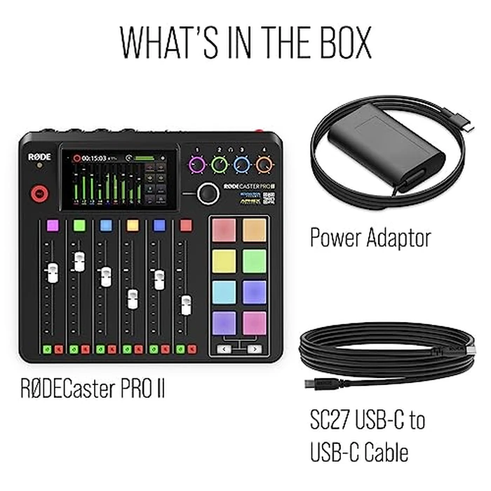 RØDE RØDECaster Pro II All-in-One Production Solution for Podcasting, Streaming, Music Production and Content Creation,Black by Rode - Image 9