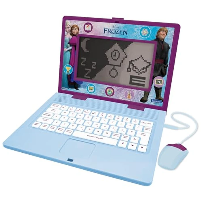 Lexibook, Frozen, Bilingual and Educational Laptop Spanish/English, Toy for Children, 170 Activities to Learn, Play Games and Music, Large Screen, Purple/Blue, JC599FZi2 by LEXiBOOK - Used - Acceptable condition - US$50.46